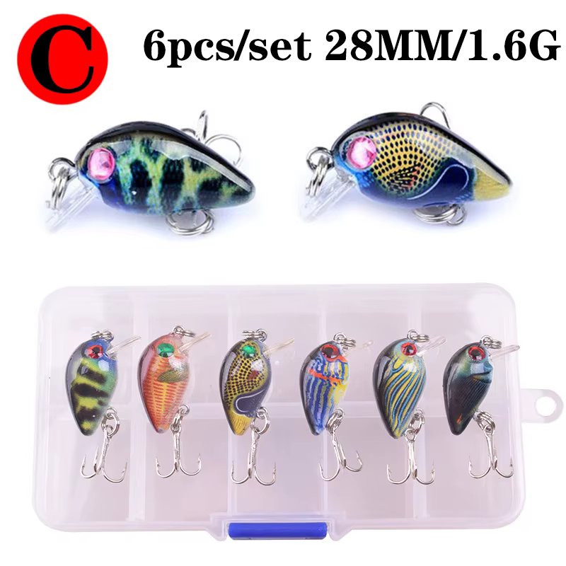 Kit de señuelos de pesca mixta con caja y anzuelos triples listos - imagen 5