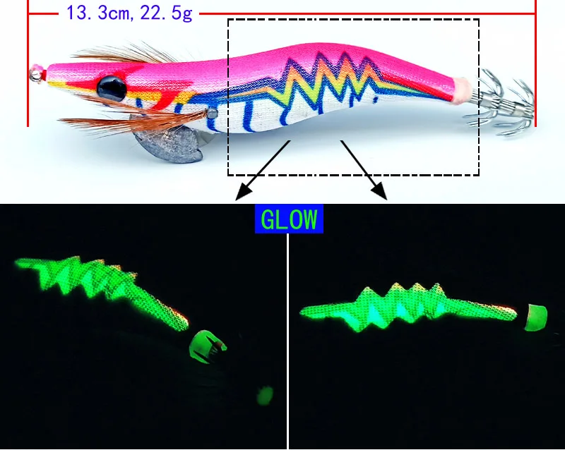 Packaging de venta individual del jig luminoso