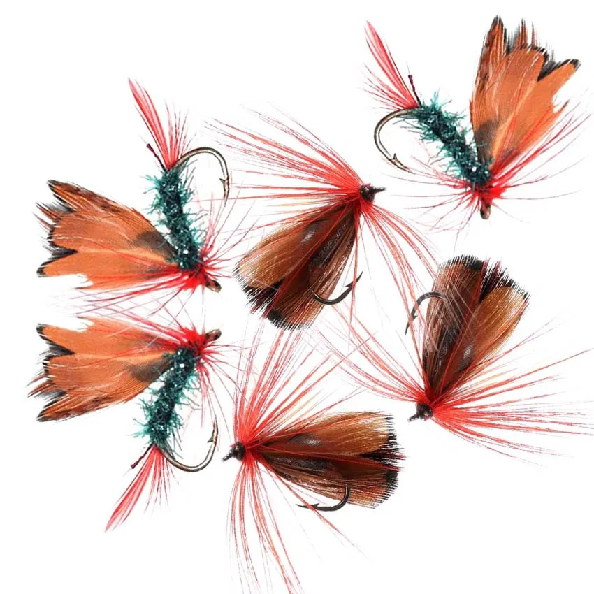 Montaje con mosca seca para pesca en agua
