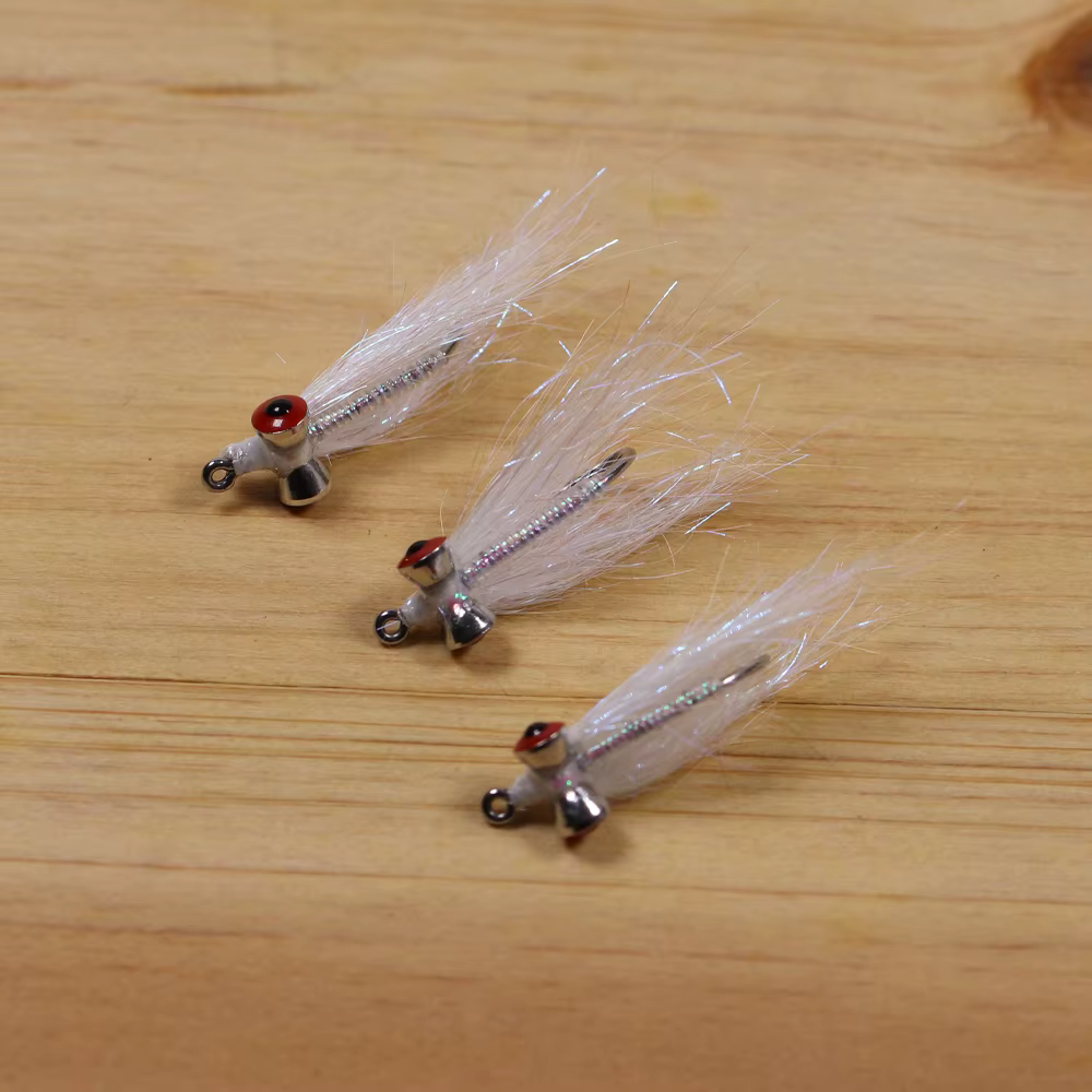 Bimoo Crazy Charlie Bonefish – Mosca agua salada trucha marina #6/#8 perla ojo latón - imagen 3