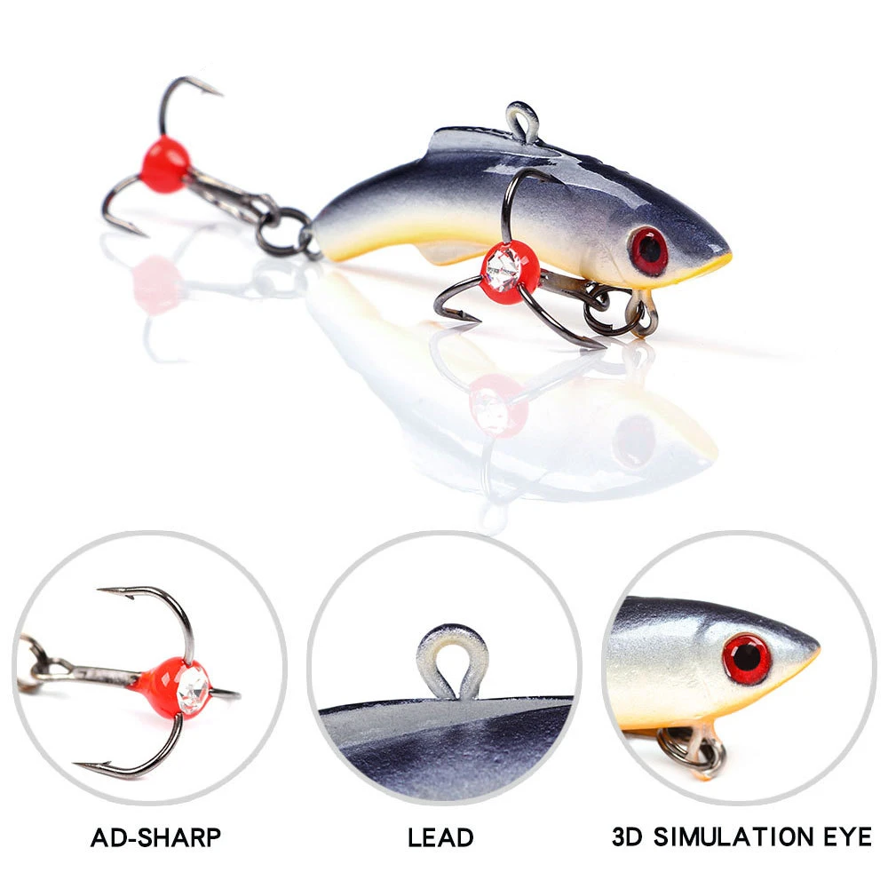 Señuelo VIB vibrante para pesca en hielo – Ideal carpa, Lucio y perca - imagen 2
