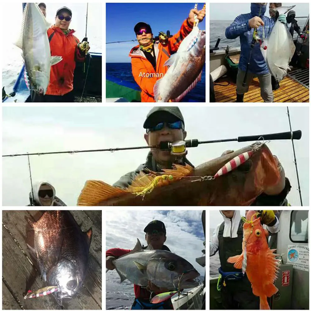 Anzuelos metálicos pesca vertical – Señuelo luminoso caída lenta - imagen 5