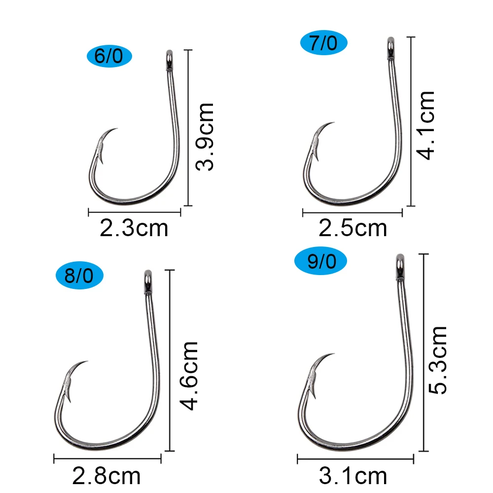 Anzuelos Circle Hook 9/0 – Acero alto carbono para bagre - imagen 3