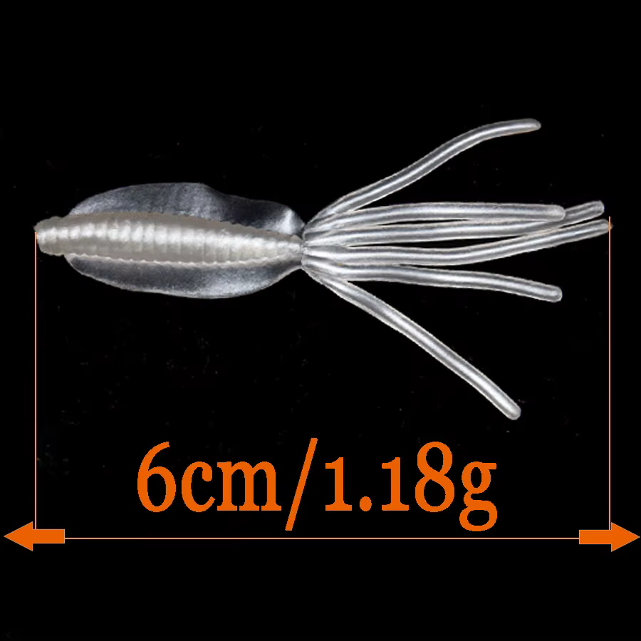 JYJ Jig Head Calamar – Señuelo Vinilo Suave para Pesca Deportiva - imagen 4