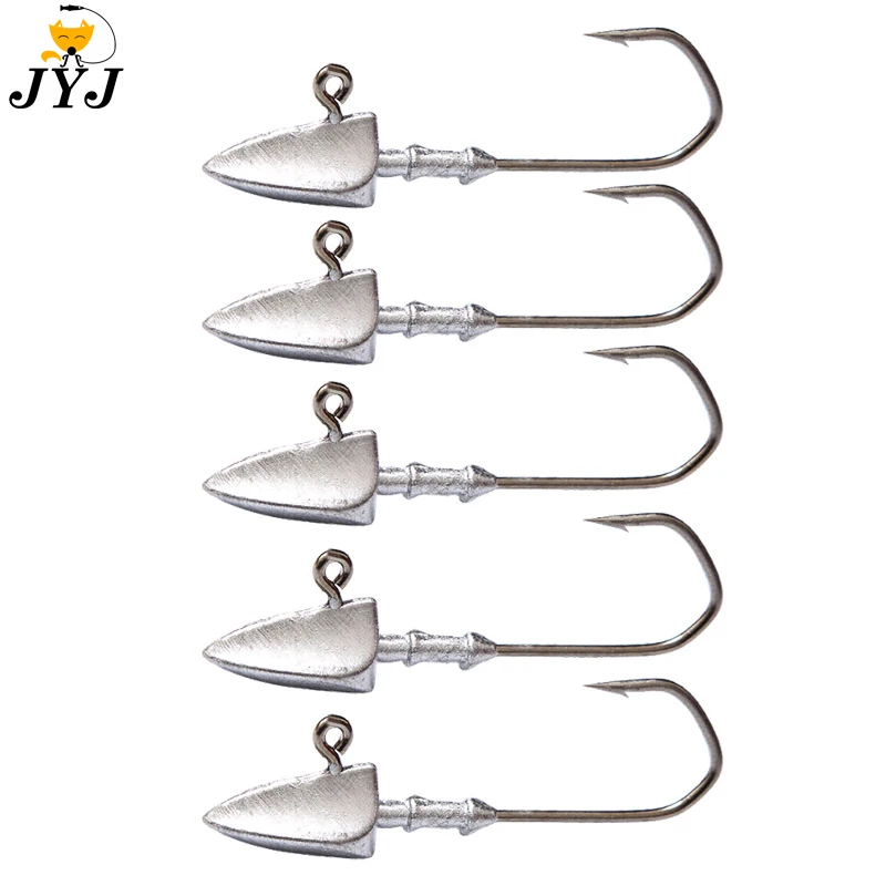 Anzuelos de Cabeza Triangular para Vinilo - Jig Head Pesca Deportiva - imagen 3