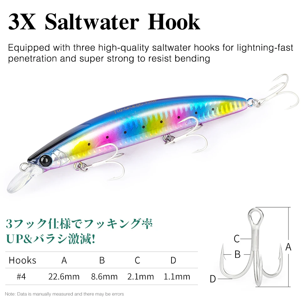 Minnow Tsuruinya Twinkle 130F – 23g 130mm - imagen 4