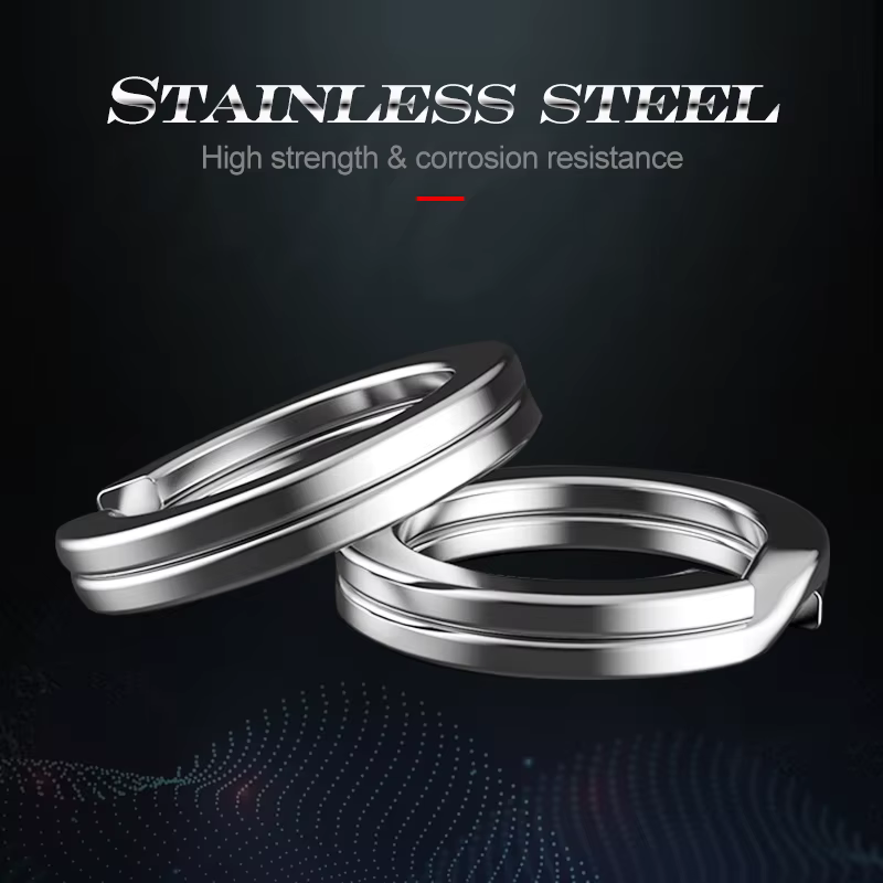 Hunthouse Anillos acero inoxidable para líderes de pesca - imagen 4