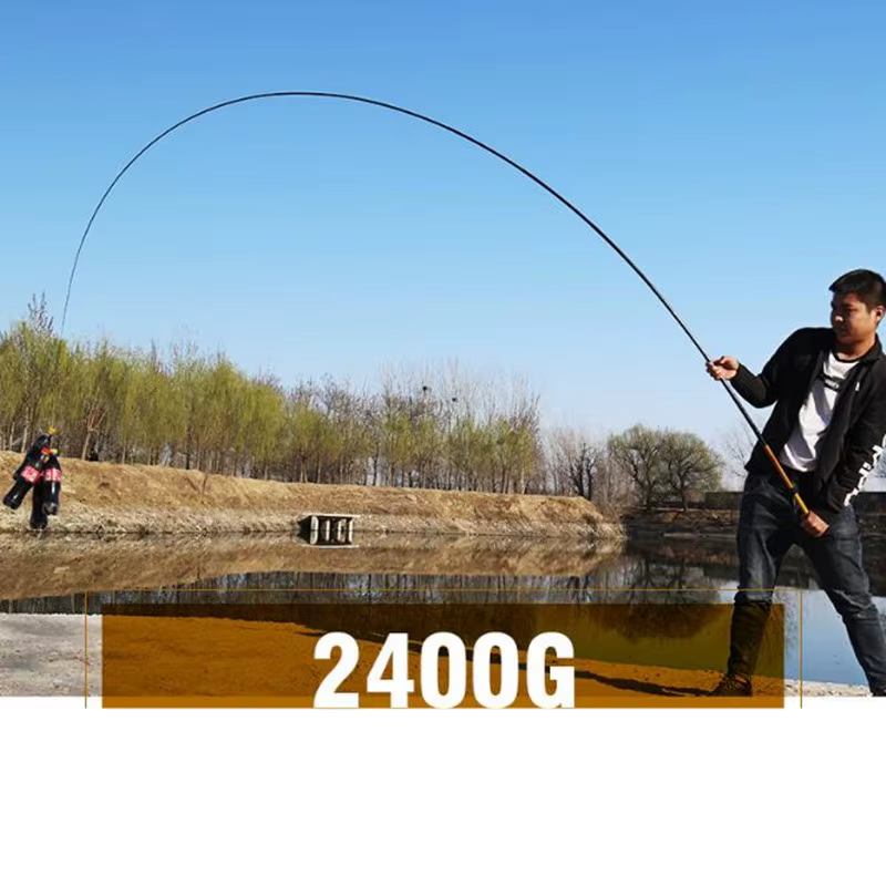 Caña Telescópica Carbono Ultraligera para Pesca de Carpa - imagen 3