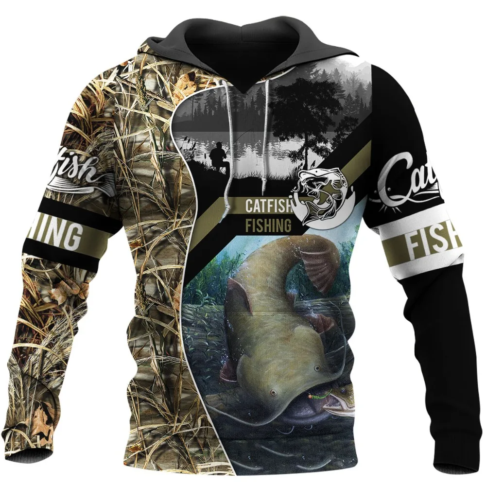 Sudadera con capucha 3D en uso, vista completa