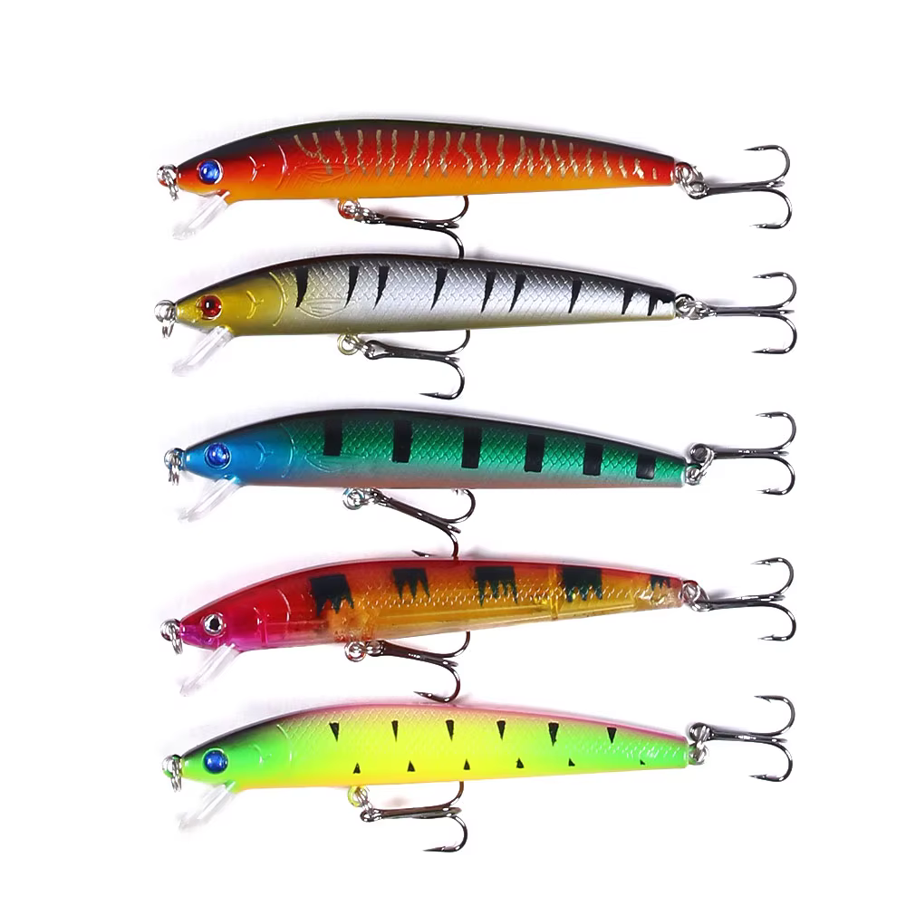 Señuelos Minnow Wobbler profesionales para lubina, lucio y trucha - imagen 2