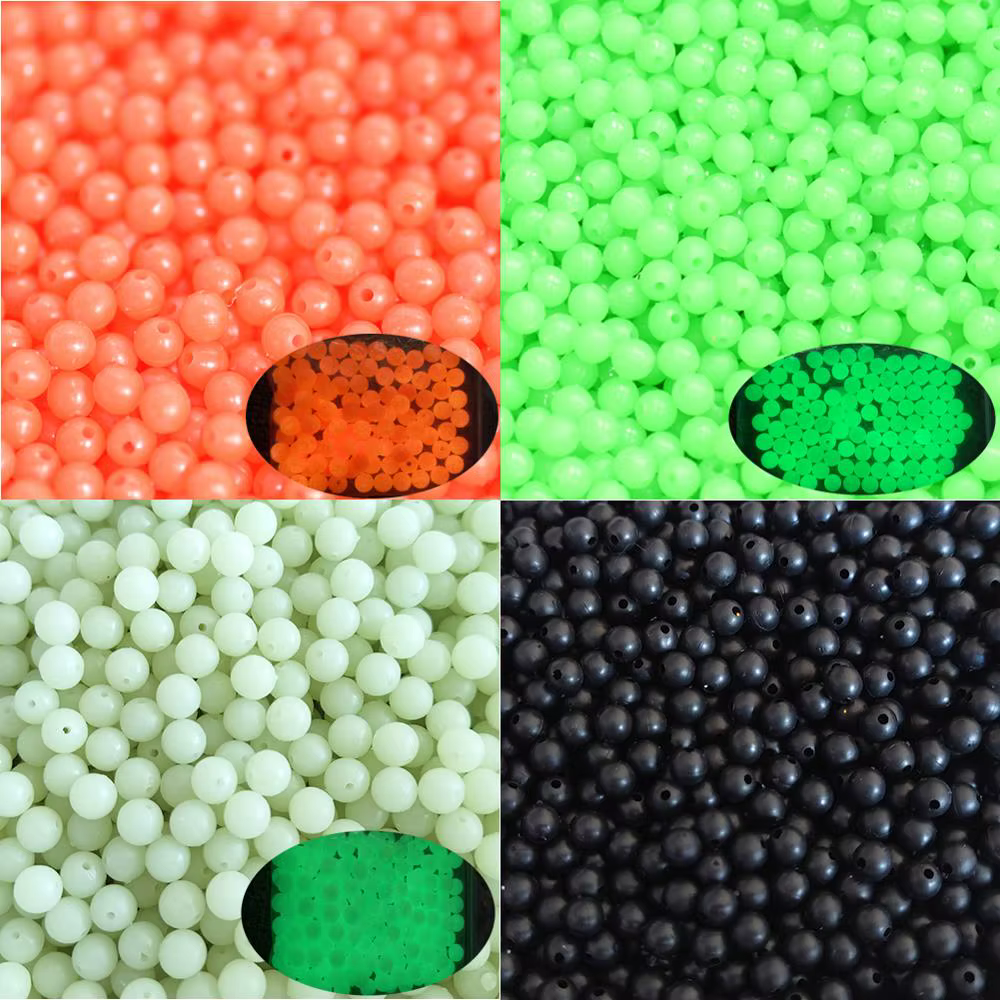 Cuentas de plástico duro para carpa – 4‑8