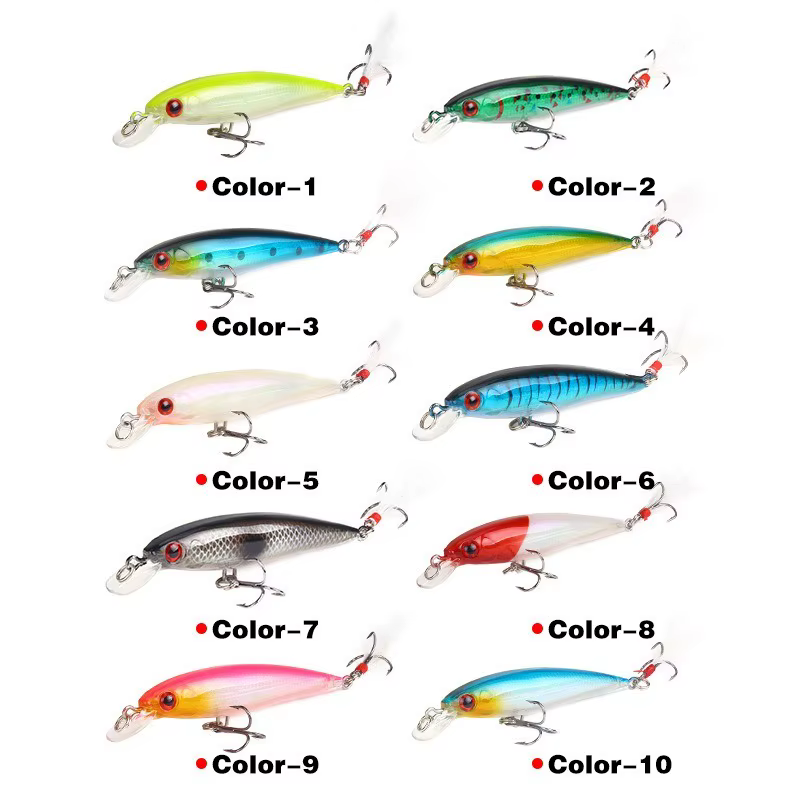 Señuelo Crankbait pececillo de pluma – Cebo duro artificial Japón - imagen 5