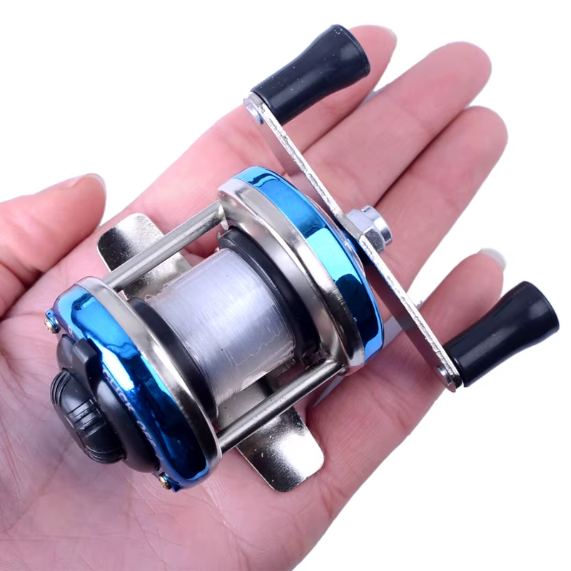Carrete Giratorio Ice Fishing Metal Mini – Para pesca en hielo - imagen 3