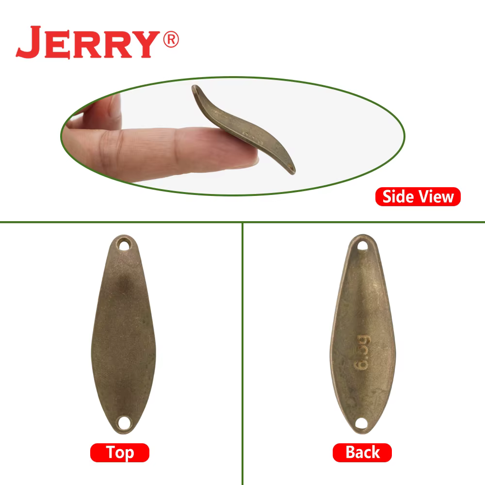 Jerry Kuyu Cuchara Metálica Blanca para Trucha – Buceo - imagen 4