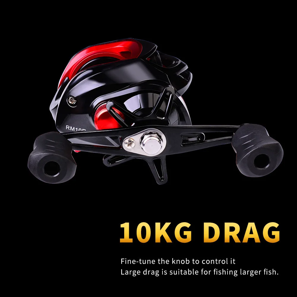 Carrete Baitcasting GLS magnético 7,2:1 – 8KG Arrastre salada - imagen 5
