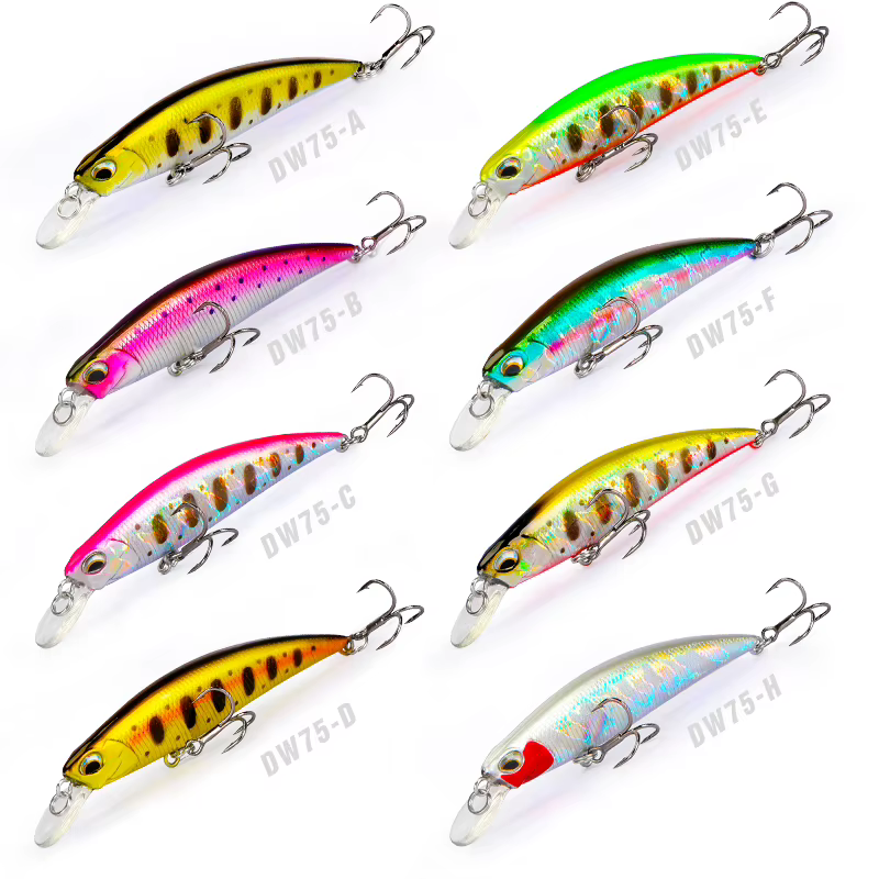 Tsurinoya DW75 Jerkbait hundido – Señuelo para trucha y lubina