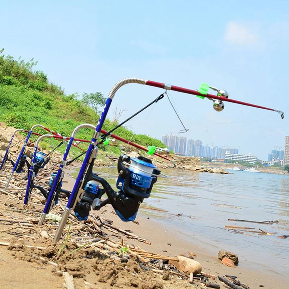 Caña telescópica automática con carrete de acero inoxidable mar y río