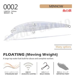 Minnow ABS Flotante – Wobbler 105mm para Carpa