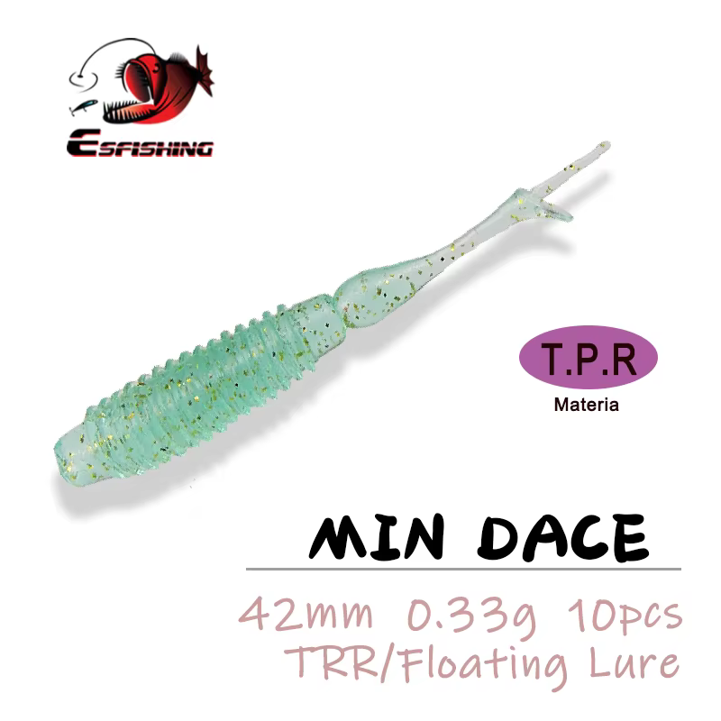 ESFISHING Minnow Flotante 42mm – Vinilo para lubina