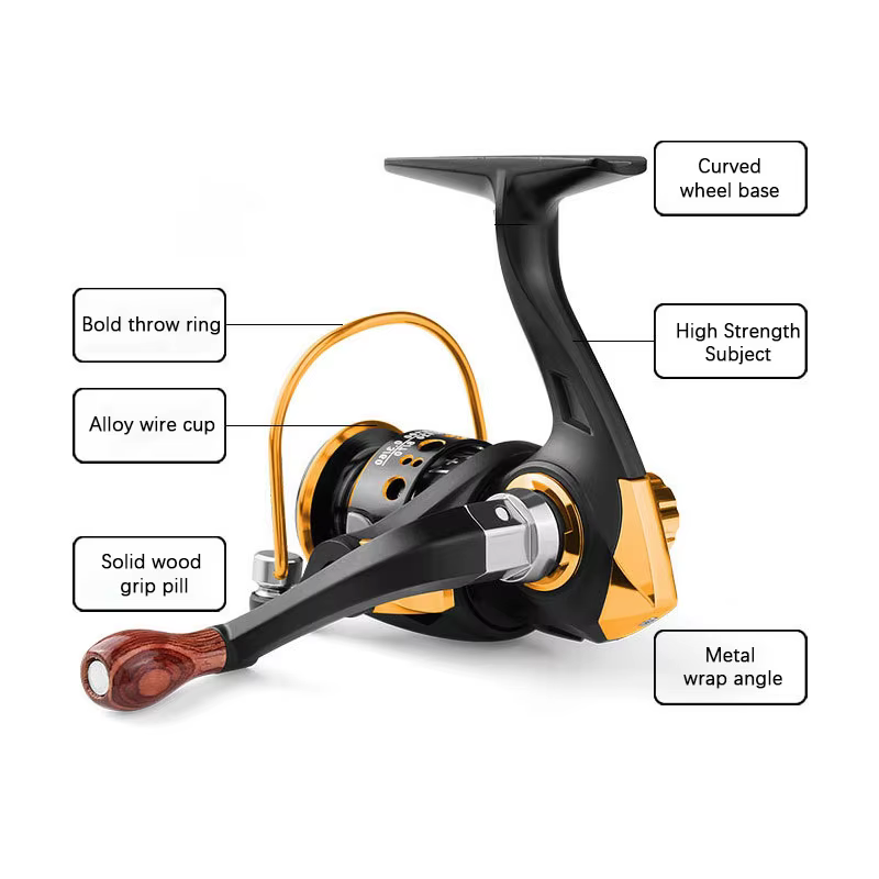 Carrete de pesca Serie 500 mini para hielo con arrastre max 5 kg - imagen 5