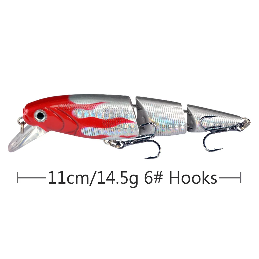 Crankbait Multisección Lubina con Ojo 3D – Señuelo Realista