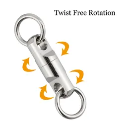 Rodamiento de bolas giratorio acero inoxidable para carrete pesca