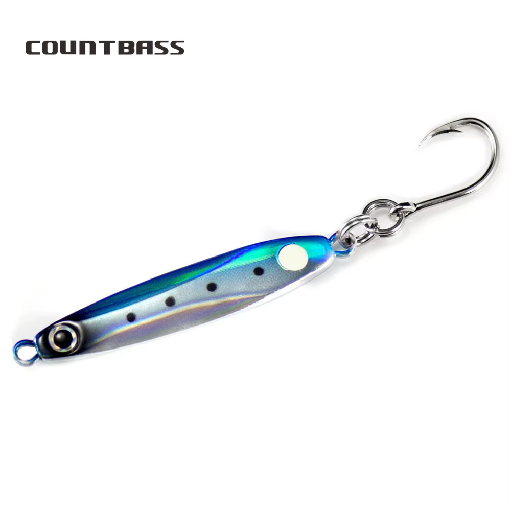 Countbass Jigg Metal – Señuelo 20-40g con anzuelo VMC para lubina