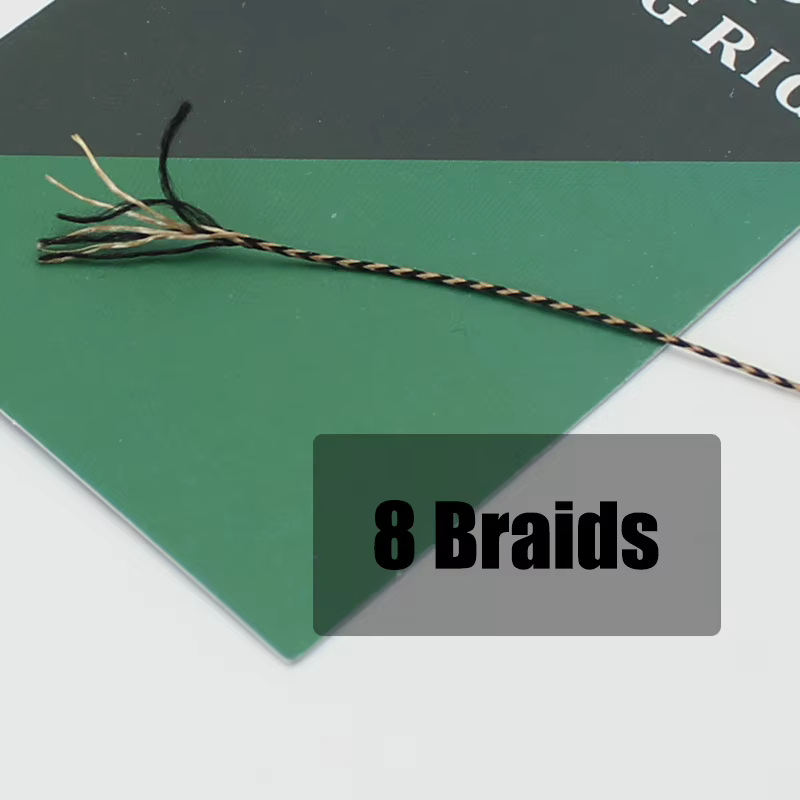 Línea trenzada para carpa con camuflaje marrón para aparejos de pelo - imagen 2