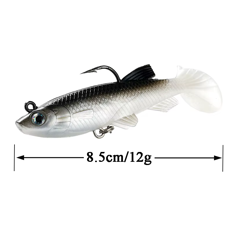 Wobblers señuelos de pesca silicona para perca, lubina y carpa - imagen 3