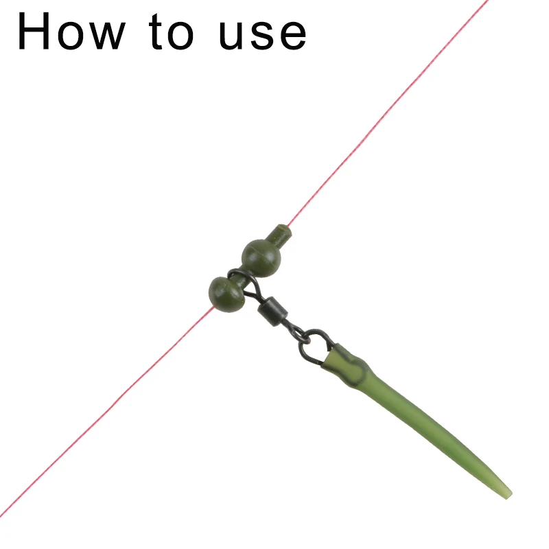 Conector Chod Rig Ojo Grande Negro Mate resistente para Pesca de Carpa - imagen 2