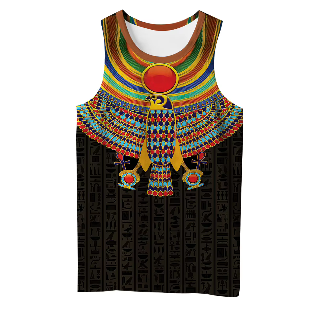 Chaleco estampado 3D Anubis y Ojo de Horus sin mangas - imagen 4