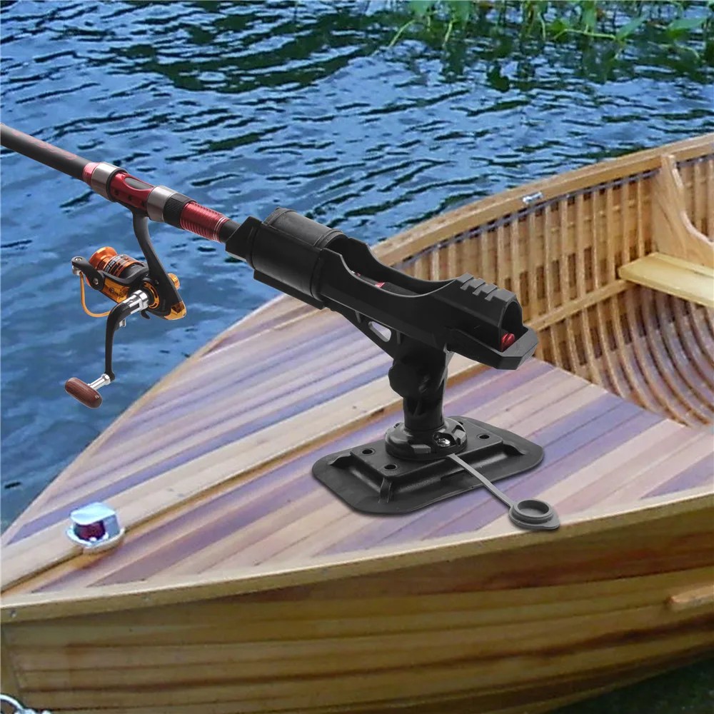 Soporte para caña de pesca ajustable 360 grados para kayak y barco - imagen 5
