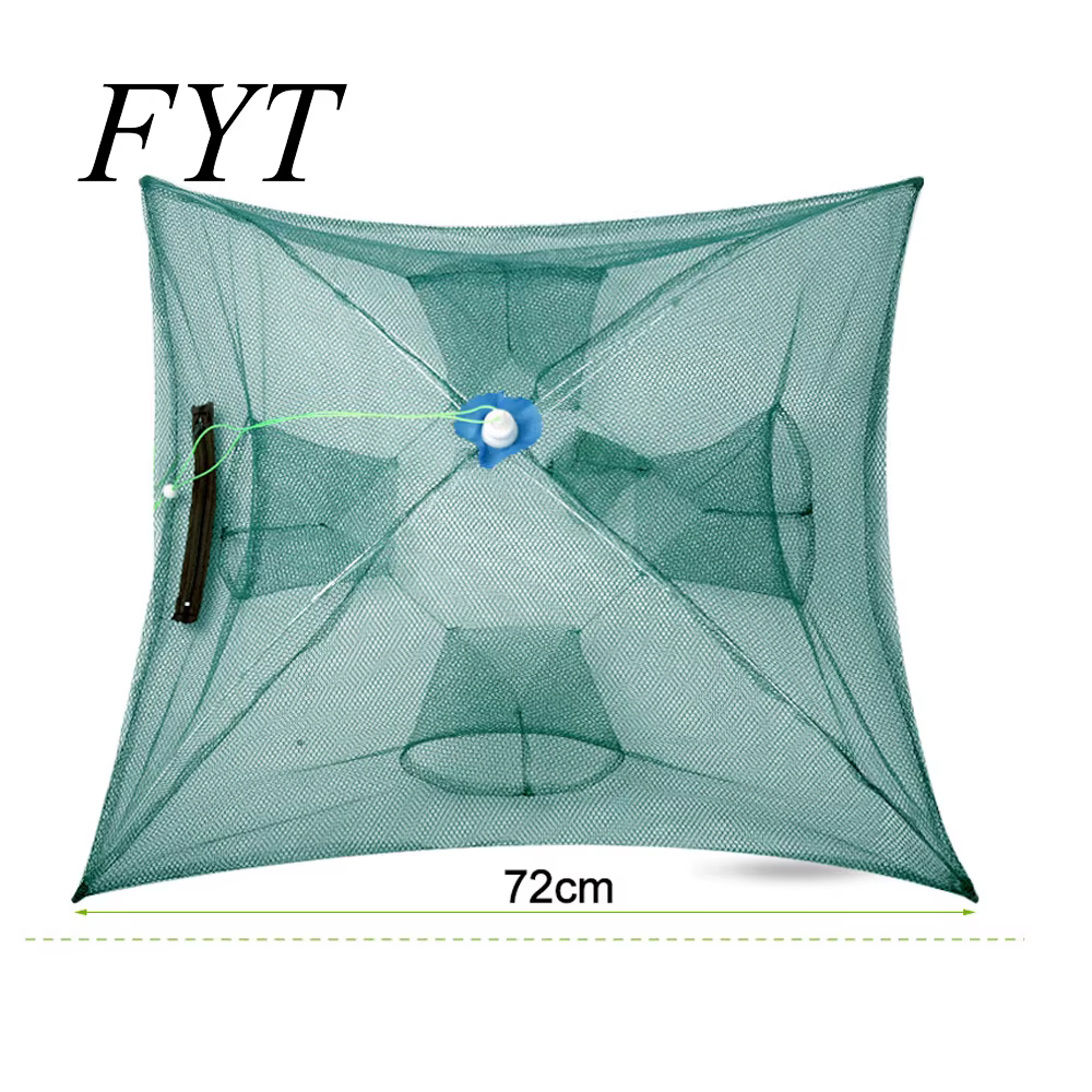 Trampa automática portátil plegable de nailon malla fundida para peces - imagen 2