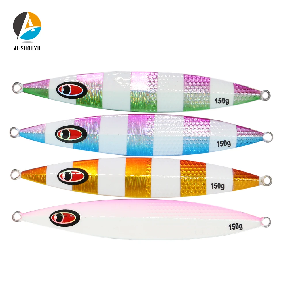 AI-SHOUYU Jig Metálico Slow Cast – Señuelo de plomo para pesca de fondo