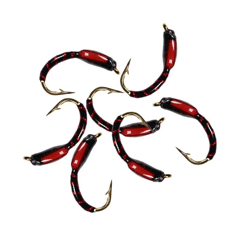 Señuelos de ninfa Midge Hegene para pesca de trucha con epoxi - imagen 2