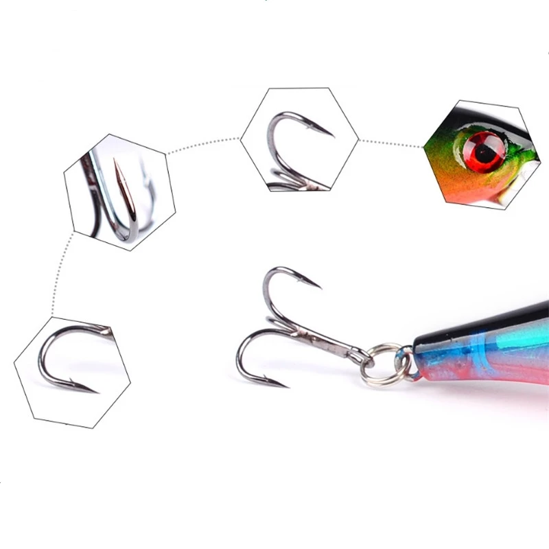 Señuelo duro Jerkbait láser – Pececillo artificial para lubina y lucio