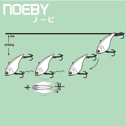 NOEBY Rattlins cebo duro vibrante para lucio – hundimiento en invierno