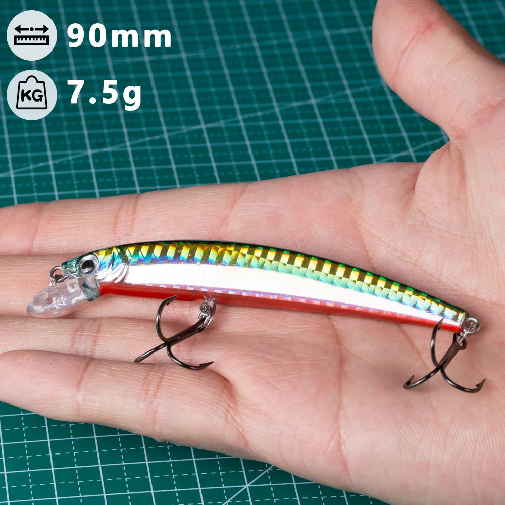 Hunthouse wobblers de cristal 3D para lubina, jerkbait flotante - imagen 2