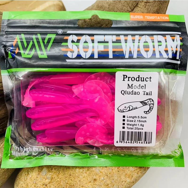 Hanlin Señuelos Silicona Gusano Jig Wobbler para Lubina y Lucio - imagen 4
