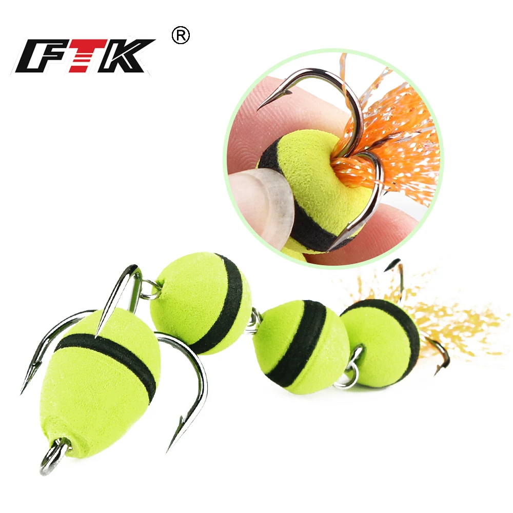 FTK Swimbait mandula para lucio con espuma y anzuelo triple - imagen 3