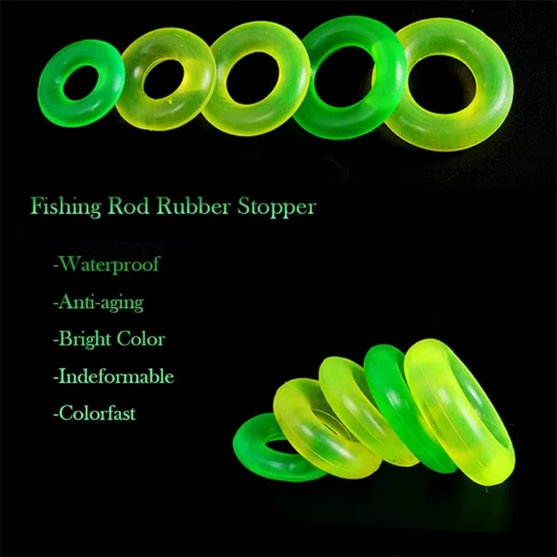 Tope flotante de gel suave con clip anillo para caña pesca resistente - imagen 5