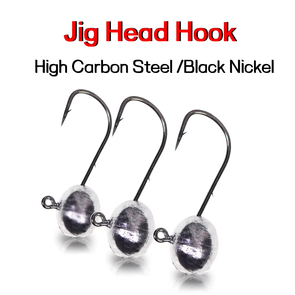 Anzuelo Jig Head ovalado – Cabeza plomada 2g a 5g - imagen 4