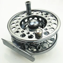 Twinfish carrete de pesca con mosca CNC de metal con rodamientos