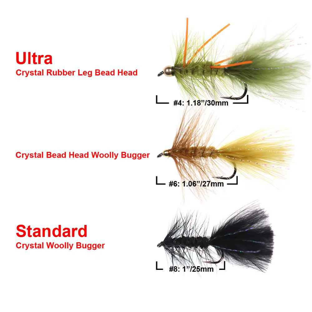Wifreo Cabezal Cuentas Cristal Woolly Bugger Streamer - imagen 2