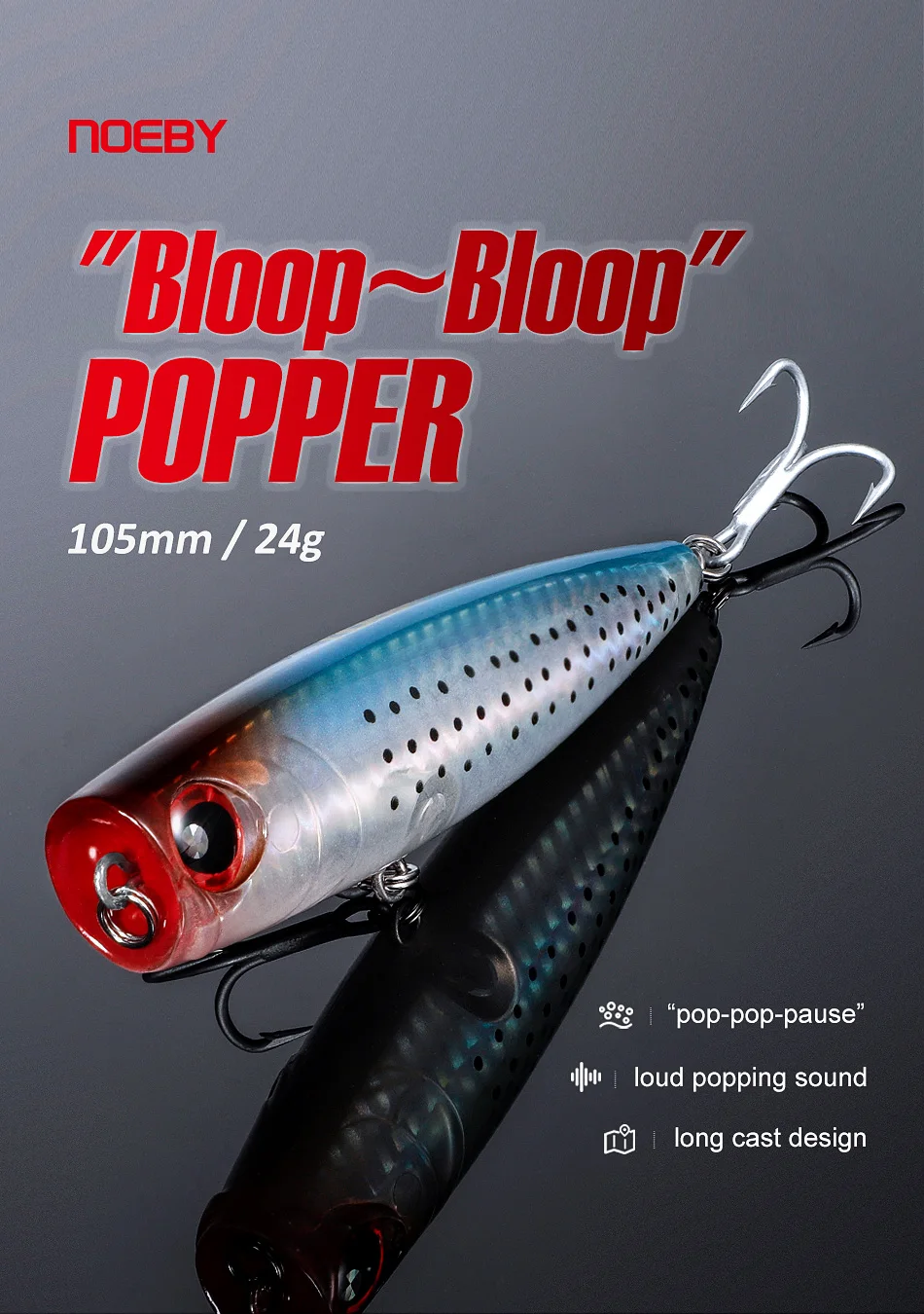 Popper en acción en superficie
