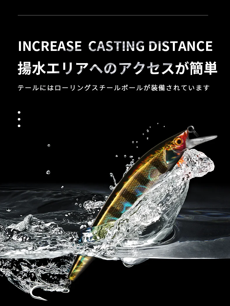 Señuelo Minnow BEARKING – Tungsteno 110mm suspensión 16g - imagen 5