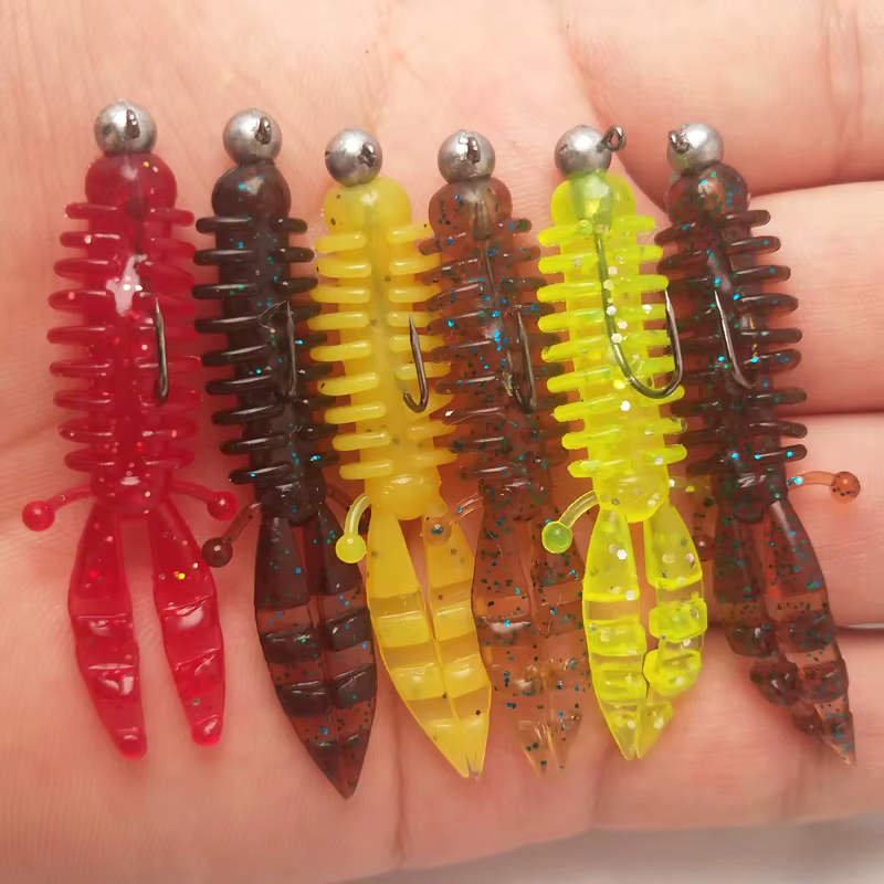 Vinilo Camarón Mini Cola Suave 5,5 cm – Señuelo pesca deportiva - imagen 4