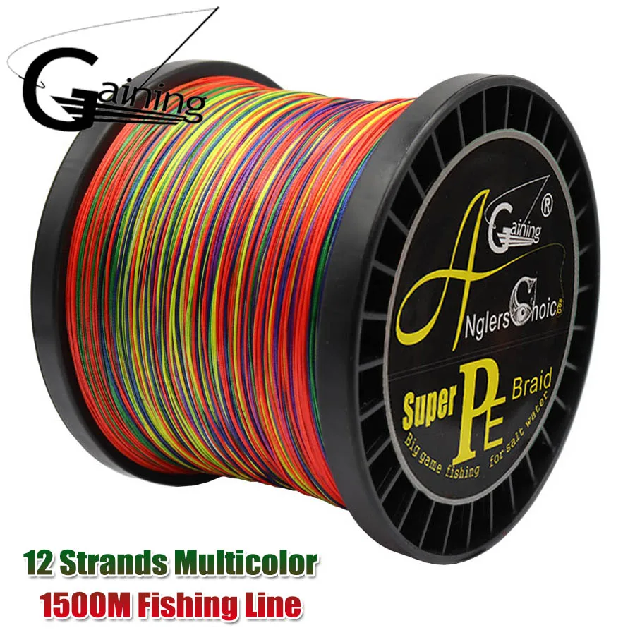 Línea trenzada PE multicolor de 12 hebras 25-220 LB - imagen 3