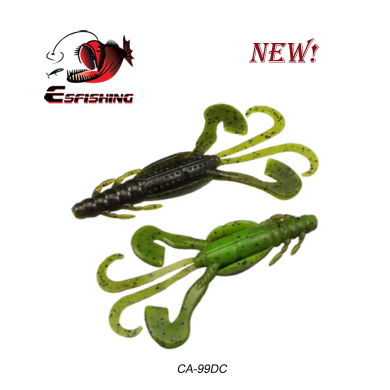 ESFISHING Craw 90mm Señuelo Hundido de Silicona con Tentáculos - imagen 4