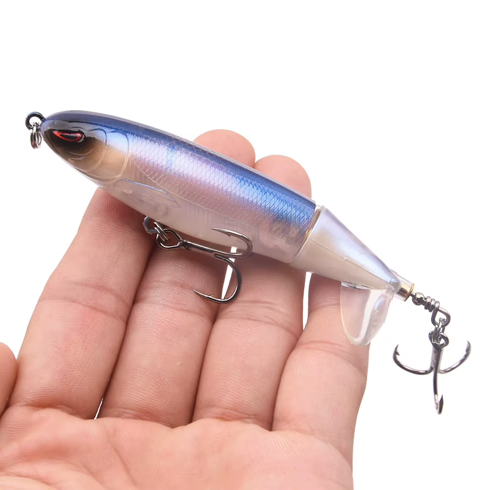 Whopper Popper Señuelo Plopper con cola giratoria y cuerpo duro - imagen 5